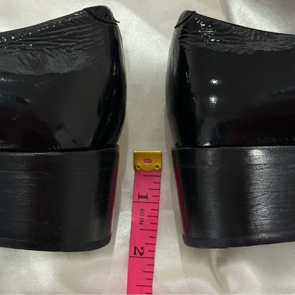 3.1 Phillip Lim Quinn Leather Loafers Tortoise Shell Suede Black Classic 38/8 - Picture 13 of 15